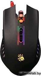 Манипуляторы* Мышь A4 Bloody Q81 черный оптическая (3200dpi) USB игровая (8but)