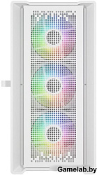 Корпус Powercase ByteFlow Micro White, Tempered Glass, 4х 120mm ARGB fans, ARGB HUB, белый, mATX  (C