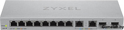 Мультигигабитный Smart L2 коммутатор Zyxel XGS1210-12, 8xGE, 2x1/2,5GE, 2xSFP+, настольный, бесшумны