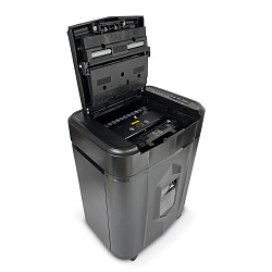 Шредер Heleos АП20-4 черный с автоподачей (секр.P-4) перекрестный 131лист. 20лтр. скрепки скобы пл.к