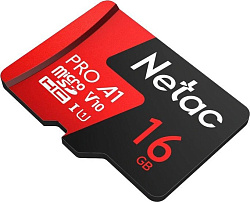 Netac P500 Extreme 16GB Pro MicroSDHC V10/U1/C10 up to 100MB/s, retail pack card only