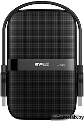Внешний жесткий диск 2TB Silicon Power  Armor A60, 2.5", USB 3.2, Черный