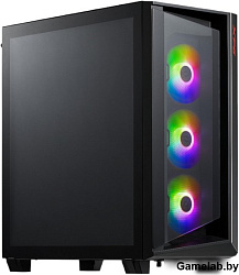 XPG CRUISER BLACK (CRUISERST-BKCWW) (Midi-Tower, черный, TG, 120mm ARGB fan*3)