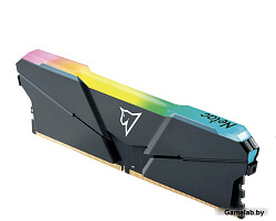Модуль памяти DDR4 Netac Shadow RGB 16GB 3200MHz CL16 1.35V / NTSRD4P32SP-16E / Gray / with radiator