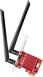 Сетевой адаптер Wi-Fi + Bluetooth Cudy WE3000S АХ5400 PCI Express (ант.внеш.съем) 2ант.
