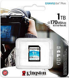 Флеш карта SDXC 1TB Kingston SDG3/1TB Canvas Go! Plus w/o adapter
