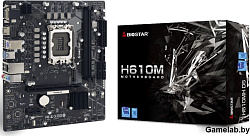 Материнская плата Biostar H610MH D5 Soc-1700 Intel H610 2xDDR5 mATX AC`97 8ch(7.1) GbLAN RAID+VGA+HD
