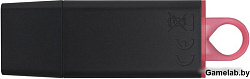 Флеш Диск Kingston 256Gb DataTraveler Exodia DTX/256GB USB3.1 черный/красный