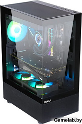 Корпус Formula Crystal Z1 черный без БП ATX 2xUSB2.0 1xUSB3.0 audio bott PSU