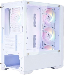 Корпус 1STPLAYER BULLET HUNTER H2 White / mATX / 4x120mm FRGB fans / H2-WH-4F1-W