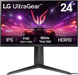 Монитор LG 23.8" UltraWide 24GS65F-B черный IPS LED 16:9 HDMI матовая HAS 300cd 178гр/178гр 1920x108
