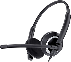 Наушники с микрофоном Acer OHW307 черный 1.8м накладные оголовье (ZL.HDSEE.002)