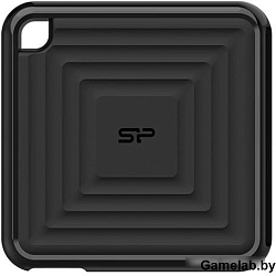 Накопитель SSD Silicon Power USB-C 1Tb SP010TBPSDPC60CK PC60 1.8" черный