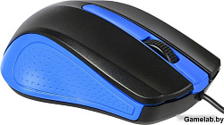 Мышь Acer OMW011 черный/синий оптическая (1200dpi) USB (3but)