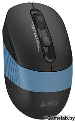 Мышь A4Tech Fstyler FB10C черный/синий оптическая (2000dpi) беспроводная BT/Radio USB (4but)
