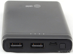 Мобильный аккумулятор Cactus CS-PBFSFT-10000 10000mAh 2.1A черный