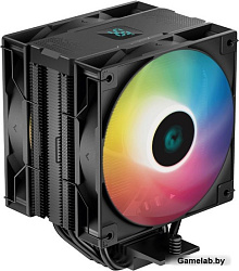 Кулер DEEPCOOL AG400 DIGITAL PLUS LGA1700/1200/115X/AM5/AM4 (9шт/кор, TDP 220W, PWM, DUAL ARGB Fan 1