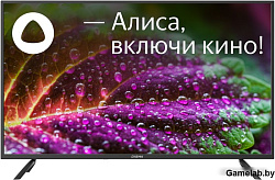 Телевизор LED Digma 43" DM-LED43UBB31 Яндекс.ТВ черный 4K Ultra HD 60Hz DVB-T DVB-T2 DVB-C DVB-S DVB
