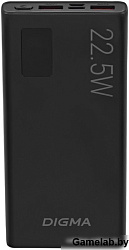 Мобильный аккумулятор Digma DGPF10A 10000mAh QC3.0/PD3.0 22.5W 5A 2xUSB-A/USB-C черный (DGPF10A22PBK