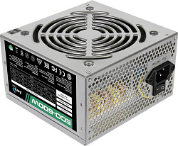 Aerocool 600W Retail ECO-600W ATX v2.3 Haswell, fan 12cm, 400mm cable, power cord, 20+4