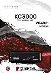 SSD M.2 Kingston 2.0Tb KC3000 Series <SKC3000D/2048G> (PCI-E 4.0 x4, up to 7000/7000Mbs, 1000000 IOP