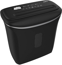 Шредер Deli E9945 черный (секр.P-4) фрагменты 6лист. 12лтр. скобы пл.карты