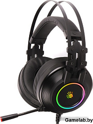 Наушники с микрофоном A4 Bloody G528C черный 1.8м мониторы USB оголовье (G528C)