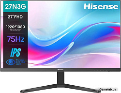 Монитор Hisense 27" 27N3G черный IPS LED 5ms 16:9 HDMI 250cd 178гр/178гр 1920x1080 75Hz VGA FHD