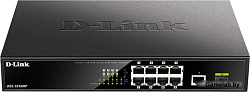 D-Link DGS-1010MP/A1A, L2 Unmanaged Switch with 9 10/100/1000Base-T ports and 1 1000Base-X SFP ports