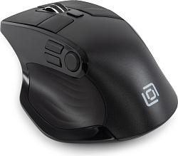 Мышь Оклик 502MW черный оптическая 2400dpi silent беспров. BT/Radio USB для ноутбука 9but (1978678)