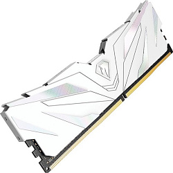 Модуль памяти DDR4 Netac Shadow II 16GB 3200MHz CL16 1.35V / NTSWD4P32SP-16W / White / with radiator