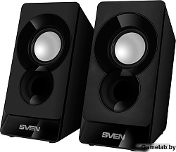 Колонки Sven 300 2.0 черный 6Вт