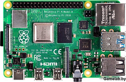 Raspberry Pi 4 Model B (RA608) Retail, 8GB RAM, Broadcom BCM2711 Quad core Cortex-A72 (ARM v8) 64-bi