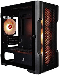 Корпус 1STPLAYER TRILOBITE T3 ARGB Black / mATX / 4x120mm ARGB fans / T3-BK-4F7