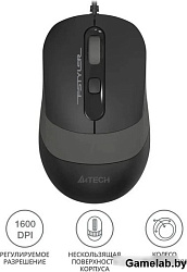 Мышь A4Tech Fstyler FM10S черный/серый оптическая (1600dpi) silent USB (3but)