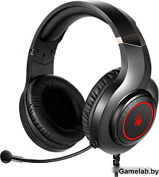 Наушники с микрофоном A4Tech Bloody G220 черный 2м мониторные оголовье (G220 AUX3.5-4PIN + USB)