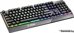 Gaming Keyboard MSI VIGOR GK30, Wired, Mechanical-like plunger switches. 6 zones RGB lighting with s