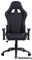 Кресло игровое Cactus CS-CHR-030BL черный эко.кожа с подголов. крестов. сталь