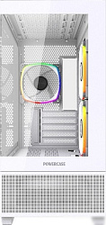 Корпус Powercase Vision Micro M3W, Tempered Glass, 3x 120mm ARGB PWM Fan, белый, mATX  (CVMMW-A3)