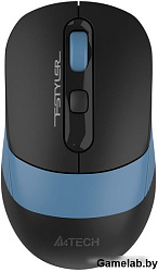 Мышь A4Tech Fstyler FB10C черный/синий оптическая (2000dpi) беспроводная BT/Radio USB (4but)