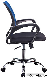 Кресло Бюрократ CH-695NSL синий TW-05 сиденье черный TW-11 крестовина металл хром