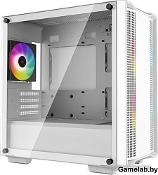 Корпус MiniTower Deepcool CC360 WH ARGB white (mATX, без БП, ARGB, USB3.0 Type-A+USB2.0 Type-A) (R-C