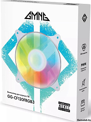 Вентилятор GMNG GG-CF120FRGB3-PWMWH RGB 120x120x25mm белый 4-pin 20-28dB 109gr Ret