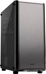 ZALMAN S4, ATX, BLACK, WINDOW, 1x5.25", 4x3.5", 1x2.5", 2xUSB2.0, 1xUSB3.0, FRONT 1x120mm, REAR 1x12
