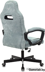 Кресло игровое Бюрократ VIKING 6 KNIGHT Fabric синий с подголов. крестовина металл