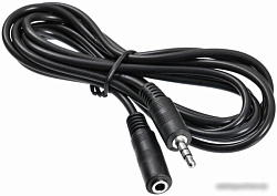 Кабель-удлинитель аудио Buro Jack 3.5 (m)/Jack 3.5 (f) 2м. черный (BAAC003-2)
