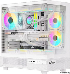 Корпус Formula Crystal Z8 FLOE белый без БП ATX 3x120mm 5x140mm 1xUSB2.0 1xUSB3.0 1xUSB3.1 audio bot