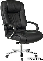 Кресло руководителя Бюрократ T-9925SL черный кожа крестовина металл хром