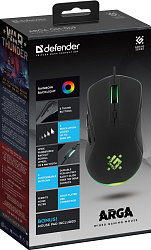 Мышка USB OPTICAL ARGA GM-049 BLACK 52049 DEFENDER