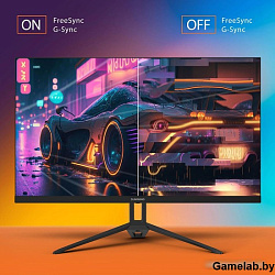 Монитор SunWind 27" SUN-M27BA108 черный IPS 3ms 16:9 HDMI матовая 280cd 178гр/178гр 2560x1440 144Hz 